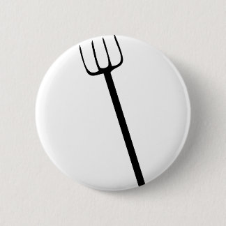 schwarze Heugabel Button