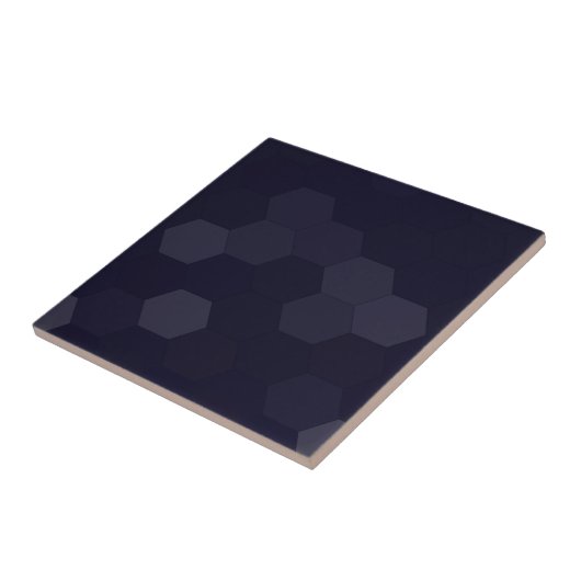 Schwarze Hexagone Fliese (Seite)