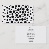 Schwarze Hexagone Visitenkarte (Vorne/Hinten)