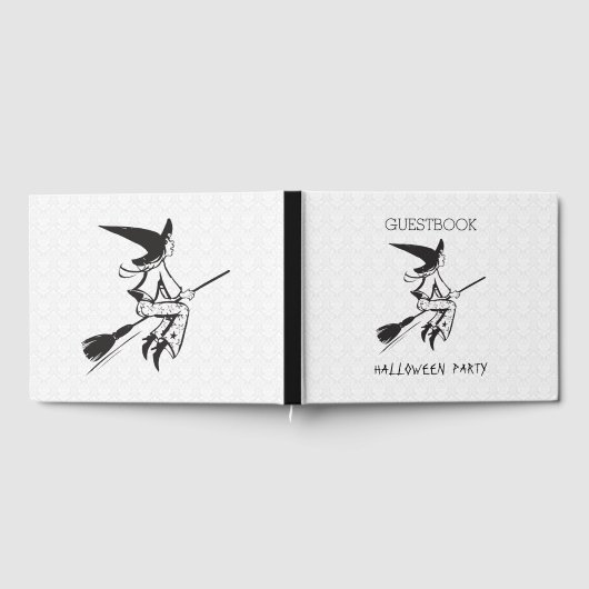 Schwarze Hexe auf einem Zimmer Gästebuch (Voll)
