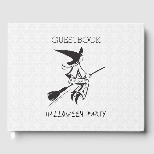 Schwarze Hexe auf einem Zimmer Gästebuch (Vorderseite)