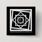 Schwarze Hexe Button (Vorderseite)