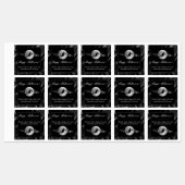 Schwarze Hexe Silhouette Halloween Etiketten (Blatt)