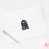 Schwarze Hexen Cat Halloween Stickers (Umschlag)