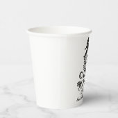 Schwarze Hexen Halloween Junggeselinnen-Abschied P Pappbecher (Rechts)