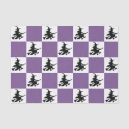 Schwarze Hexen kariert Seidenpapier
