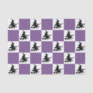 Schwarze Hexen kariert Seidenpapier