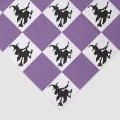 Schwarze Hexen kariert Seidenpapier (Ausschnitt)