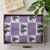 Schwarze Hexen kariert Seidenpapier (Geschenk)