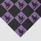 Schwarze Hexen kariert Seidenpapier (Ausschnitt)
