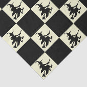 Schwarze Hexen kariert Seidenpapier (Ausschnitt)