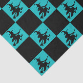 Schwarze Hexen kariert Seidenpapier (Ausschnitt)