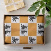Schwarze Hexen kariert Seidenpapier (Geschenk)