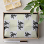 Schwarze Hexen kariert Seidenpapier (Geschenk)