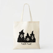 Schwarze Hexen, spukhafter Trick oder Heilschlauch Tragetasche (Vorne)