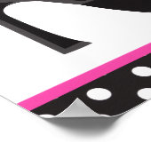 Schwarze High Heels Schuhe Geburtstagsfeier Poster (Ecke)