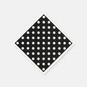 Schwarze Hintergrundeffekte Serviette (Ecke)