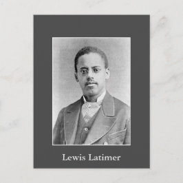 Schwarze Historie Foto von Erfinder Lewis Latimer Postkarte