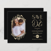 Schwarze Hochzeit Extravagante Ornament Blume (Vorne/Hinten)