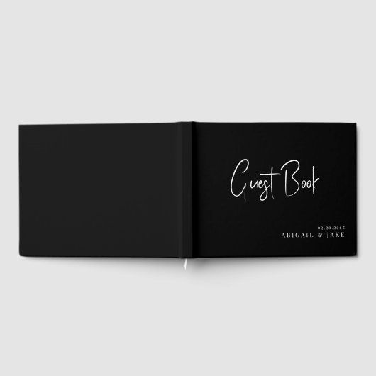 Schwarze Hochzeit Gästebuch (Voll)