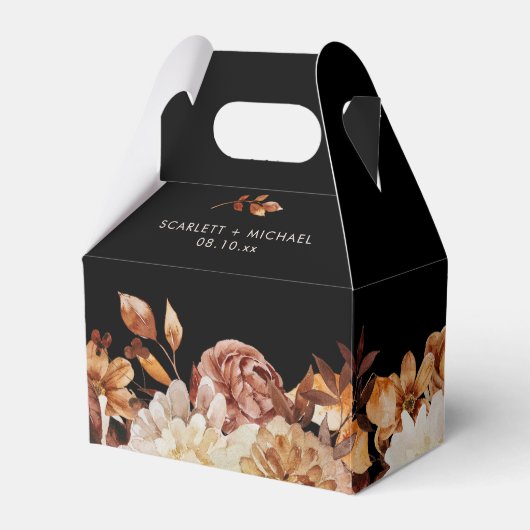 Schwarze Hochzeit im Herbst Geschenkschachtel (Vorderseite)