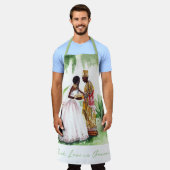 Schwarze Hochzeit Schürze (Getragen)