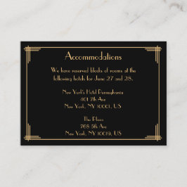 Schwarze Hochzeitskarten Begleitkarte