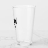Schwarze Hochzeitsmutter des Bräutigelglas-Cup Glas (Links)