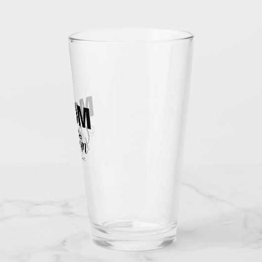 Schwarze Hochzeitsmutter des Bräutigelglas-Cup Glas (Links)