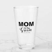 Schwarze Hochzeitsmutter des Bräutigelglas-Cup Glas (Vorderseite)