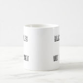 Schwarze Holen sind aus dem Blick Kaffeetasse (Mittel)