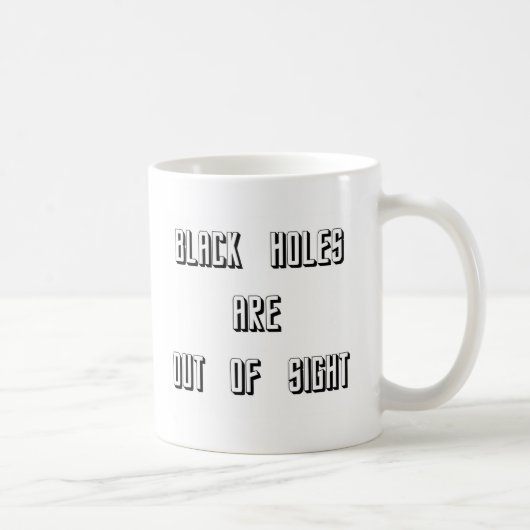 Schwarze Holen sind aus dem Blick Kaffeetasse (Rechts)
