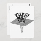 Schwarze Holes wirklich Sind zum Kotzen Postkarte (Vorne/Hinten)