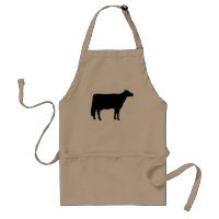 Schwarze Holstein-Kuh-Silhouette