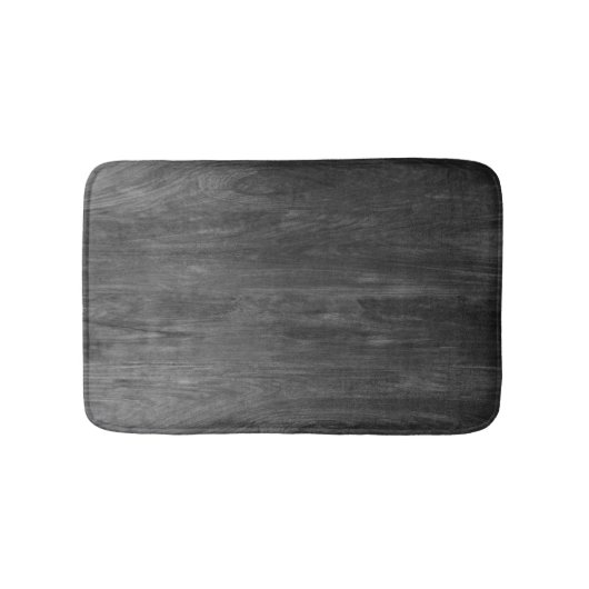 schwarze Holzabstraktion Badematte (Vorderseite)