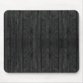 Schwarze hölzerne Wand-Beschaffenheits-Struktur Mousepad (Vorne)