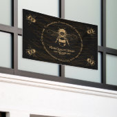 Schwarze Honigbiene Farm Elegant Banner (Äußeres Gebäude)