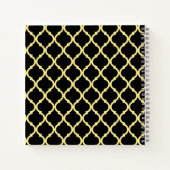 Schwarze Honigwabe Notizblock (Rückseite)