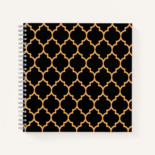 Schwarze Honigwabe Notizblock (Vorderseite)