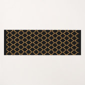 Schwarze Honigwabe Yogamatte (Vorderseite (Horizontal))