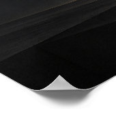 Schwarze horizontale Ebene — Aurema Poster (Ecke)