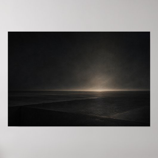 Schwarze horizontale Ebene — Aurema Poster (Vorne)