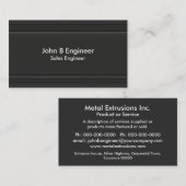 Schwarze horizontale Grenzen 3d Matts Visitenkarte (Vorne/Hinten)