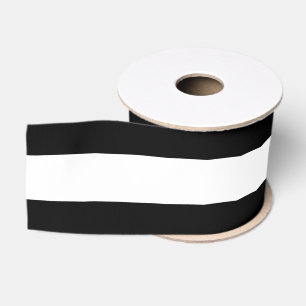 Schwarze horizontale Streifen Ripsband