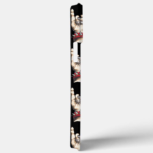 Schwarze Horns auf Case-Mate iPhone Hülle (Rückseite / Rechts)