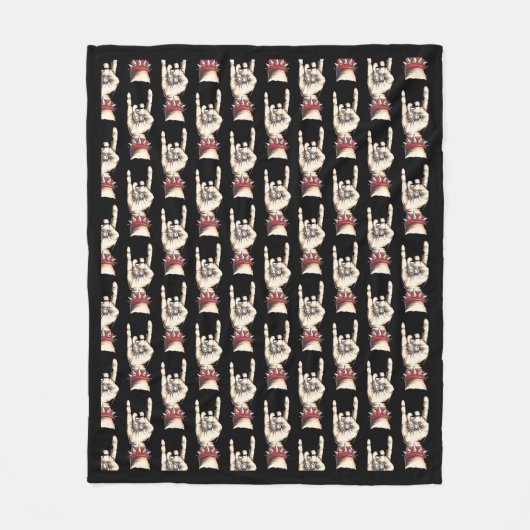 Schwarze Horns auf Fleecedecke (Vorderseite)