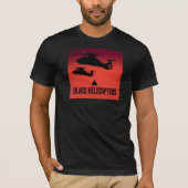 Schwarze Hubschrauber T-Shirt (Vorderseite)