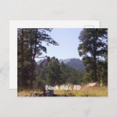 Schwarze Hügel, Süddakota Postkarte (Vorne/Hinten)