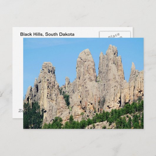 Schwarze Hügel, Süddakota Postkarte (Vorne/Hinten)