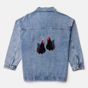 Schwarze Hühner haben ihre Sachen geknackt, Denim  Jeansjacke